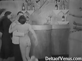 โบราณ xxx วีดีโอ 1930s - ผู้หญิงสองผู้ชายหนึ่ง เซ็กส์สามคน - ชอบนู้ด บาร์